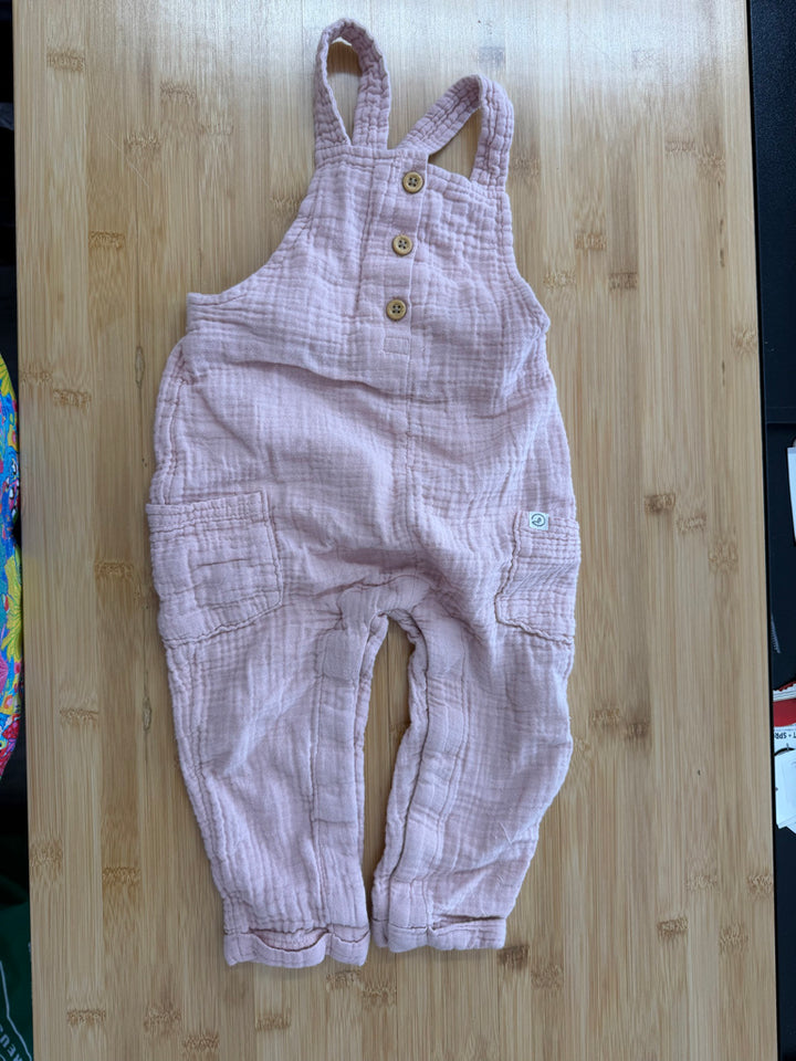 Little Planet by Carter's Muslin Overalls – 18M | Light Pink Full Leg