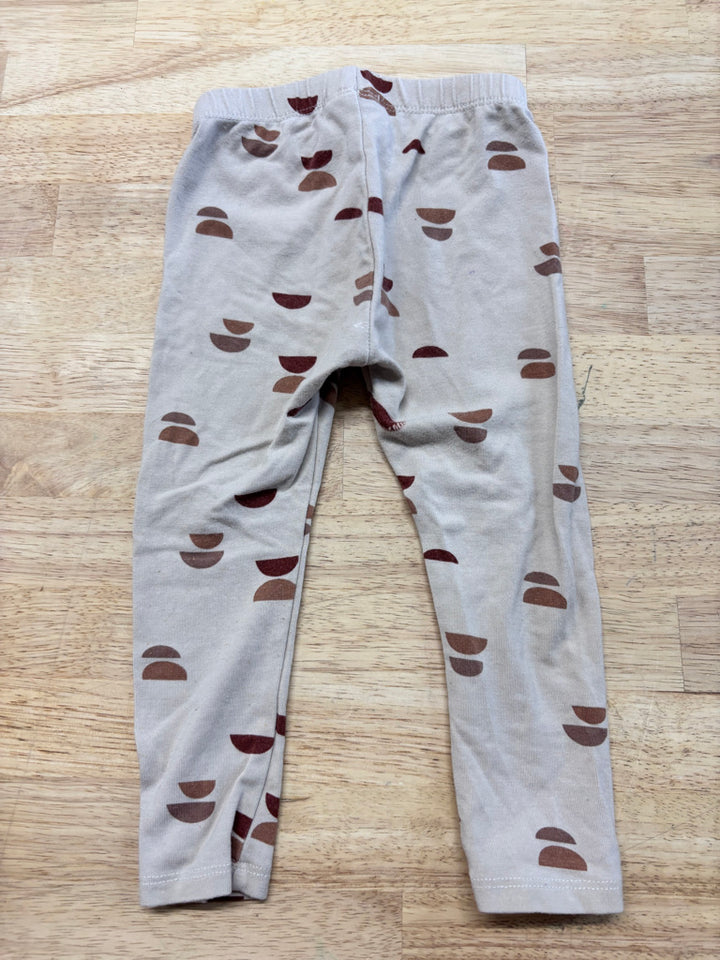 Jax & Lennon Brown Half-Moon Leggings 6–12M (Fair)
