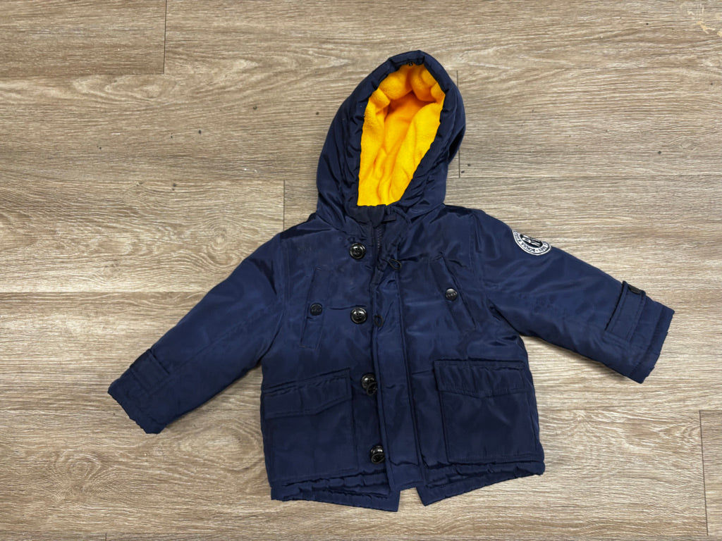 DKNY Navy Insulated Puffer Jacket | Size 12M