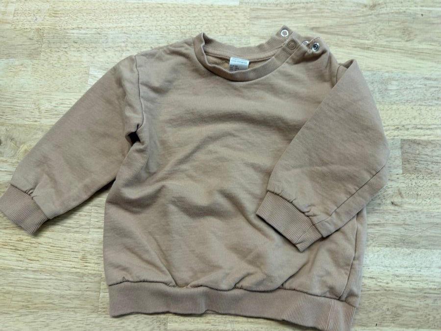 H&M Sweatshirt – 12–18M | Light Brown - Nest and Sprout - Consignment