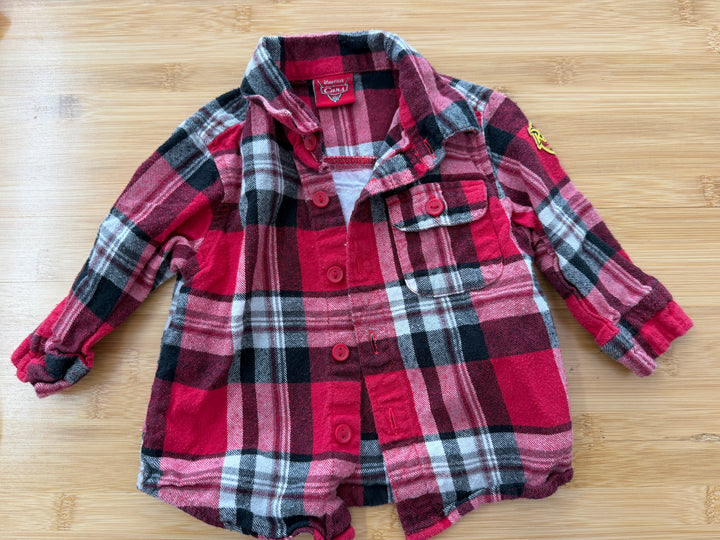 Disney Cars Flannel – 6–12M | Red