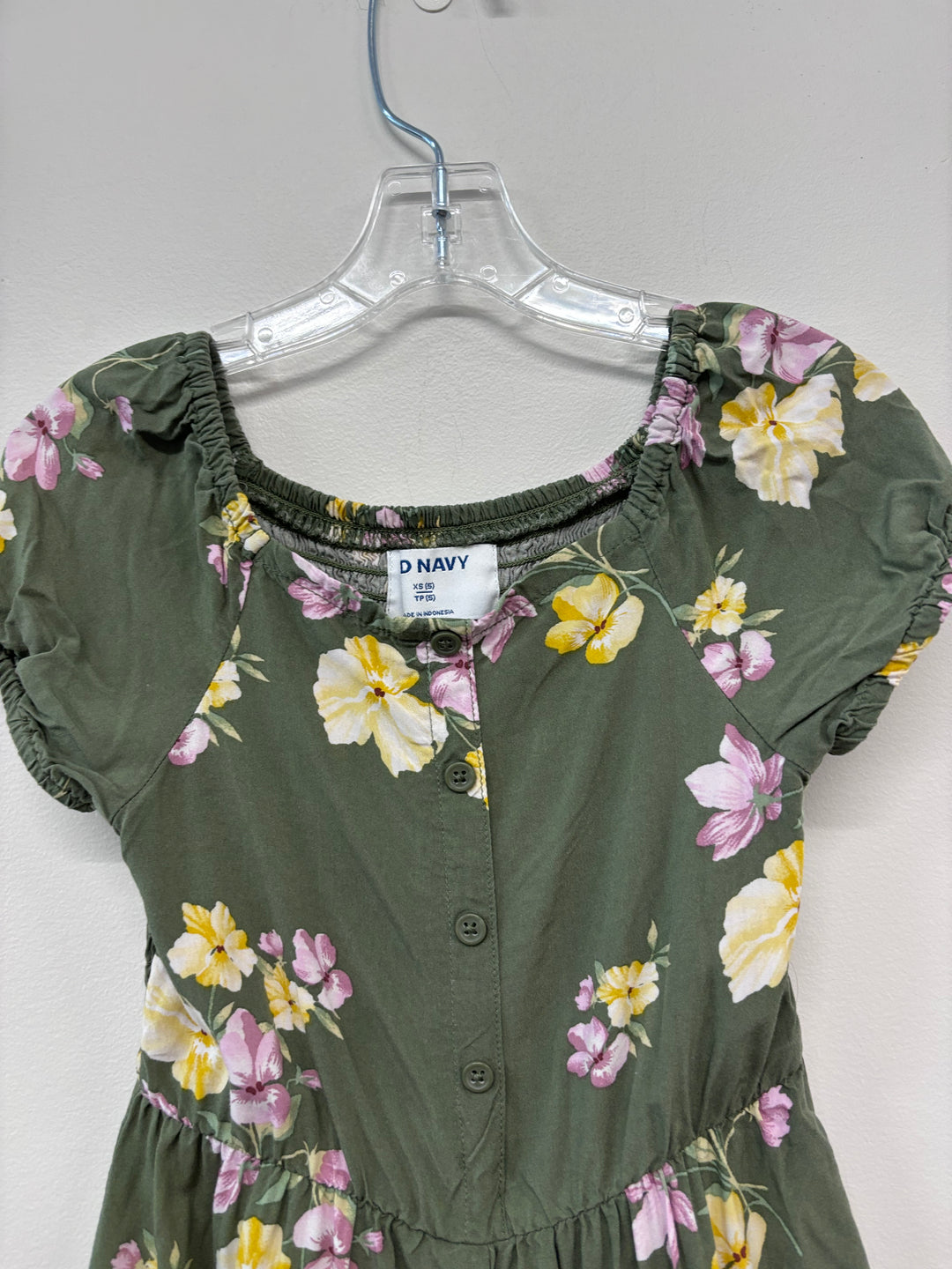 Old Navy 5 Romper (Green Floral)