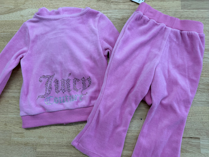 Juicy Couture Two-Piece Velour Set – 18M | Top & Joggers | NWT