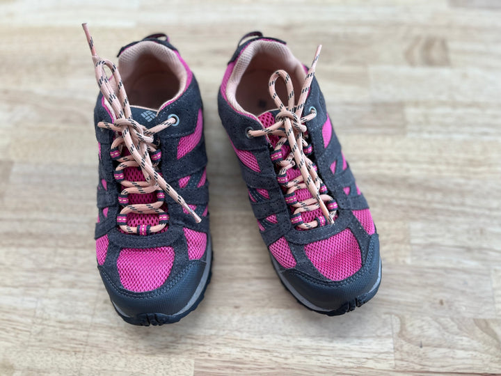 Columbia Hiker Shoes – Youth 3 Gray & Fuchsia LIKE NEW
