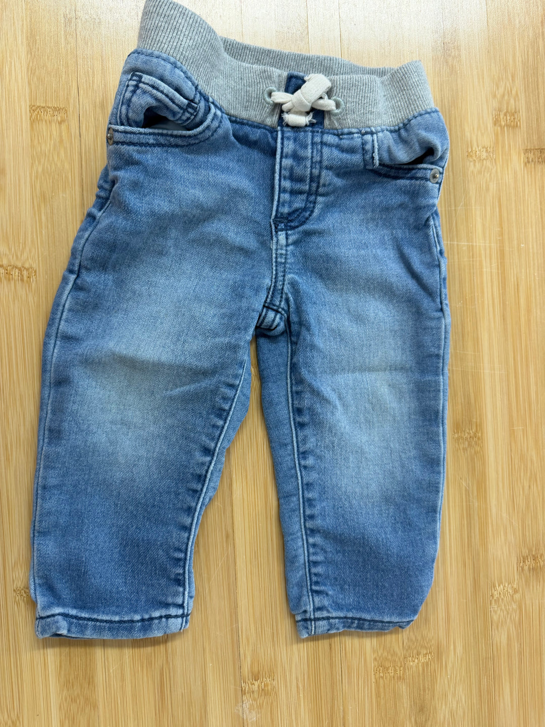Gap Pull-On Jeans – 6-12 Months | Light-Medium Wash | Elastic Waist