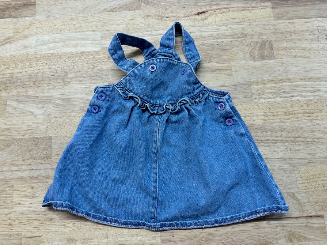 Vintage Sears Denim Jumper Light Wash | Size 26 lb - Nest and Sprout - Consignment