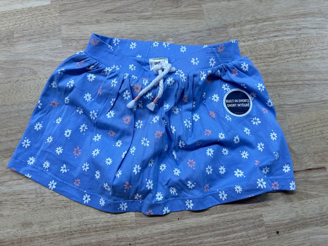 OshKosh Floral Skort New With Tags | Size 4T - Nest and Sprout - Consignment
