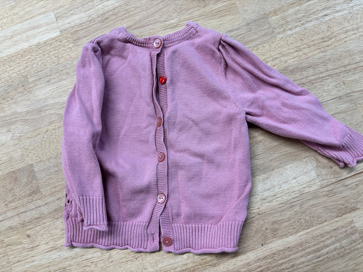Mexx Dusty Rose Button-Back Sweater | Size 12–18M