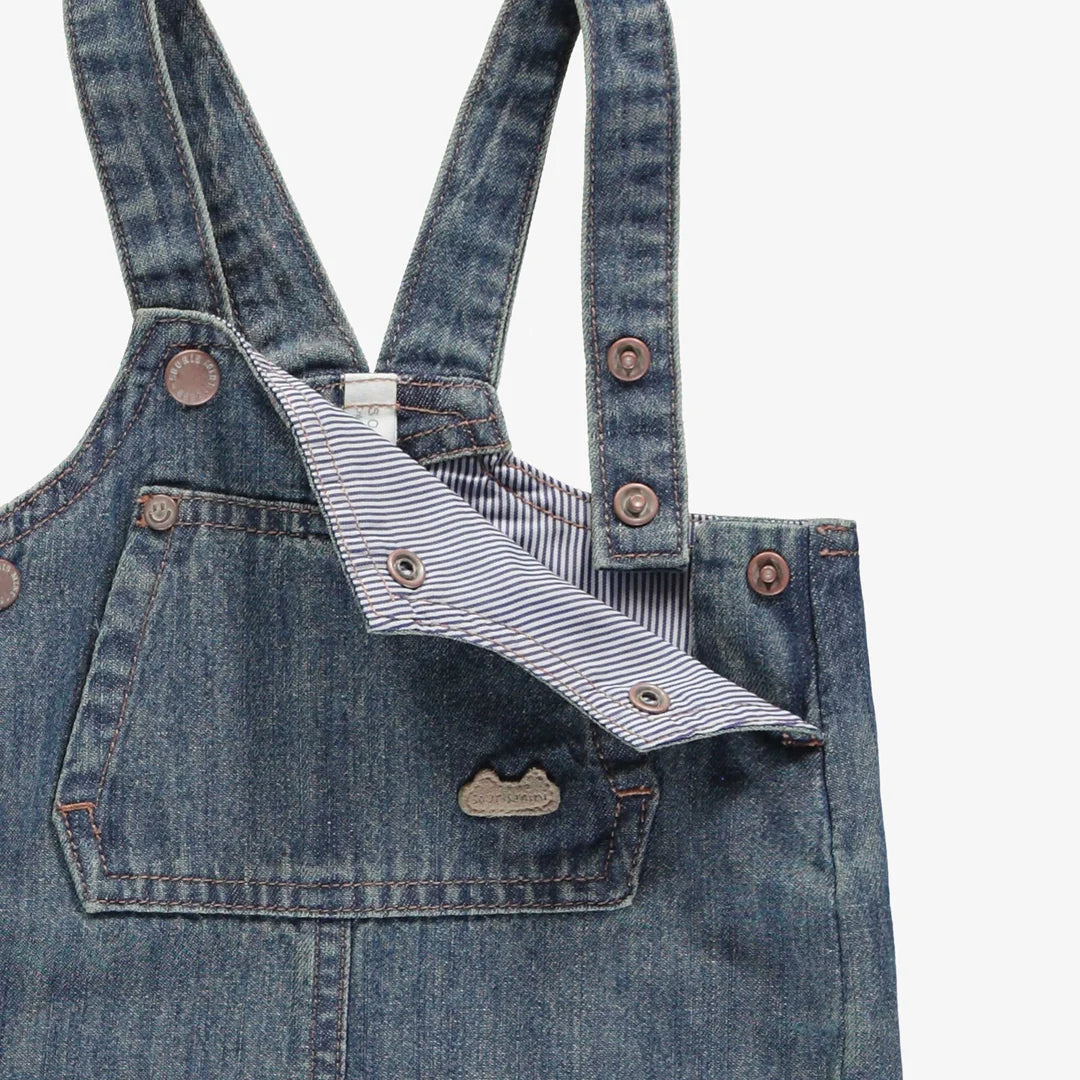 Denim Overalls | Wide Cut