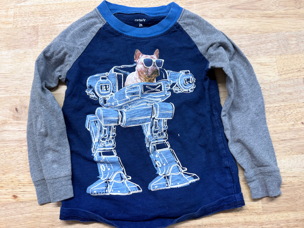 Carters 2T Graphic Long Sleeve Tee