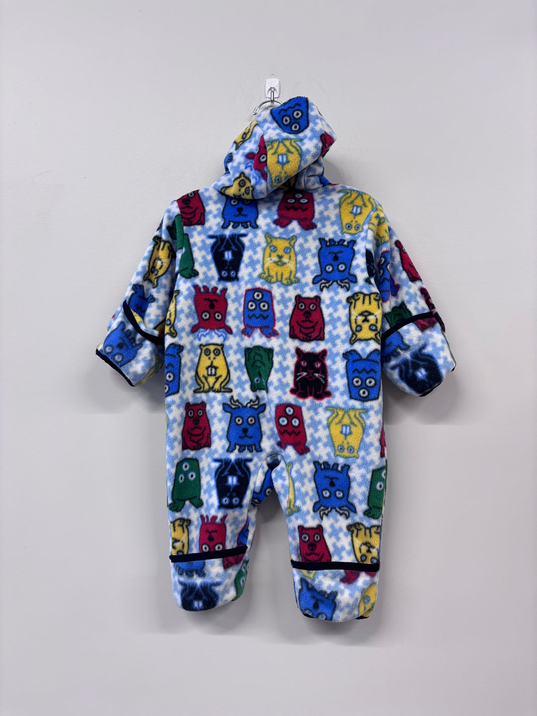 Columbia Fleece Bunting Suit - 6M (Monster Print)