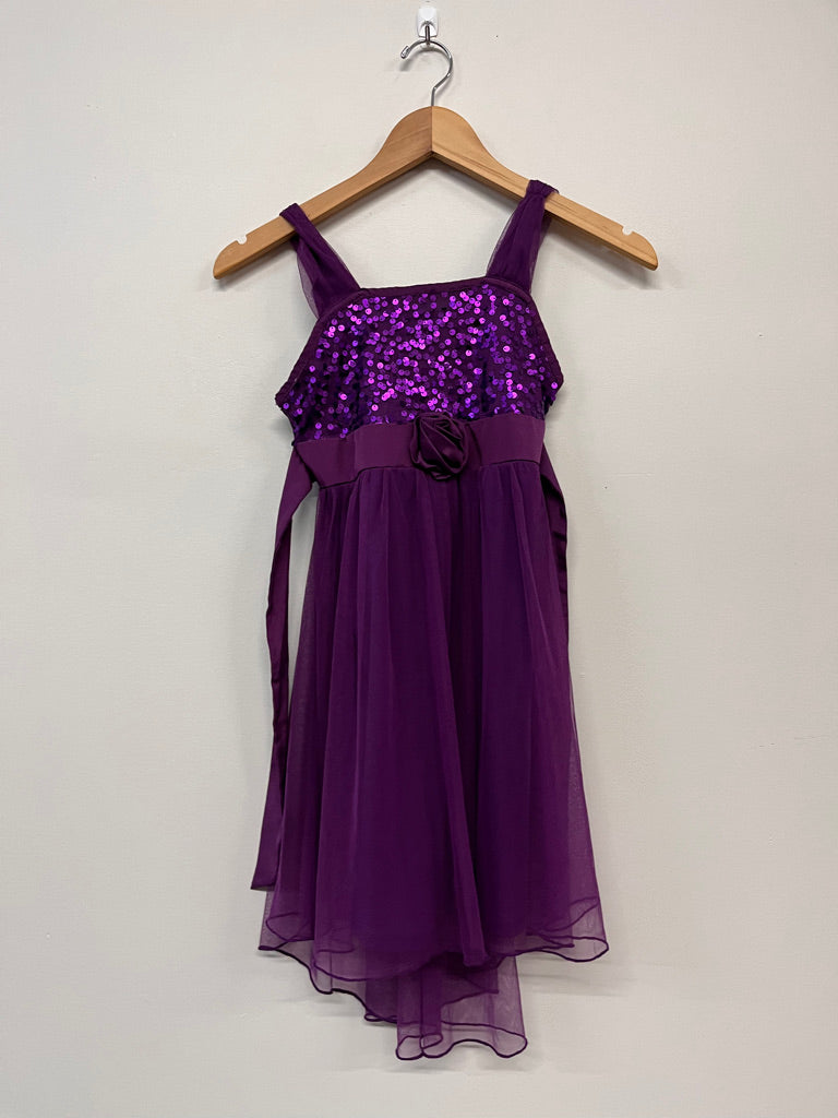 George Size 8 – Purple Tulle Sequin Dress