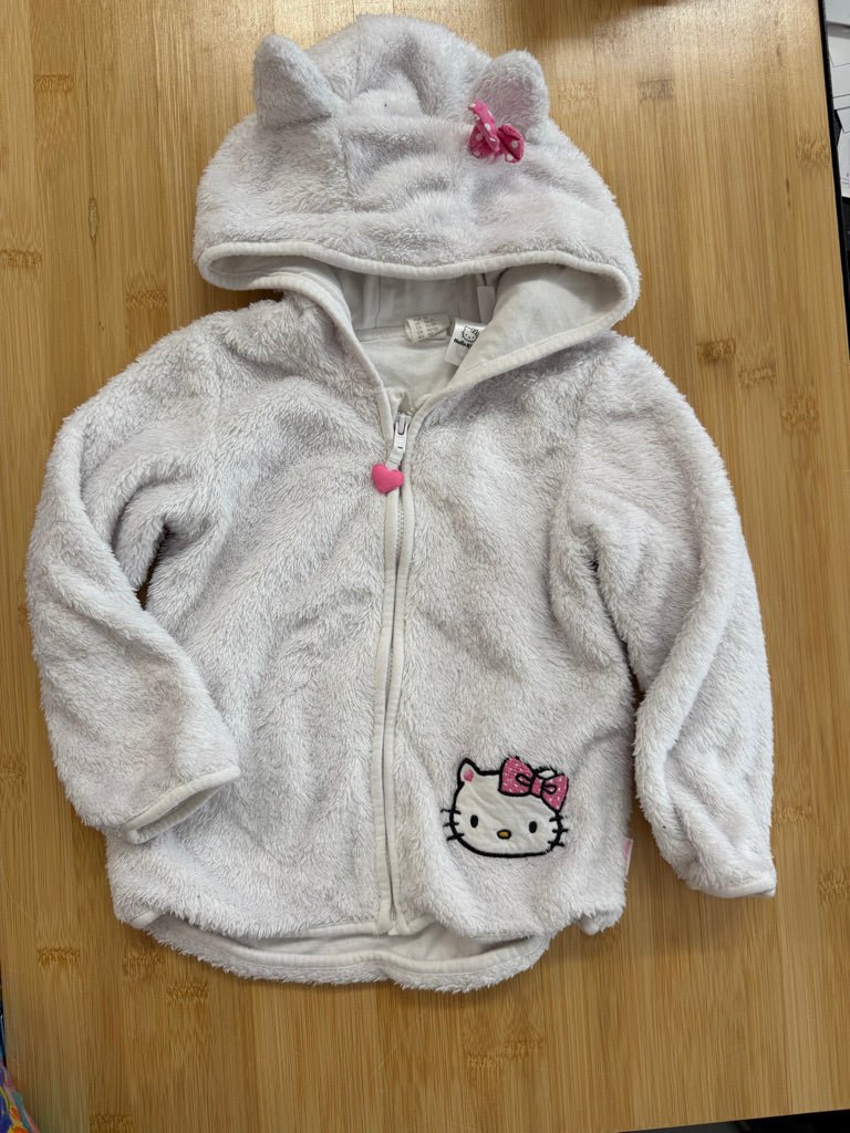 H&M Hello Kitty Hooded Fleece Sweater – 18–24M - Nest and Sprout-Consignment