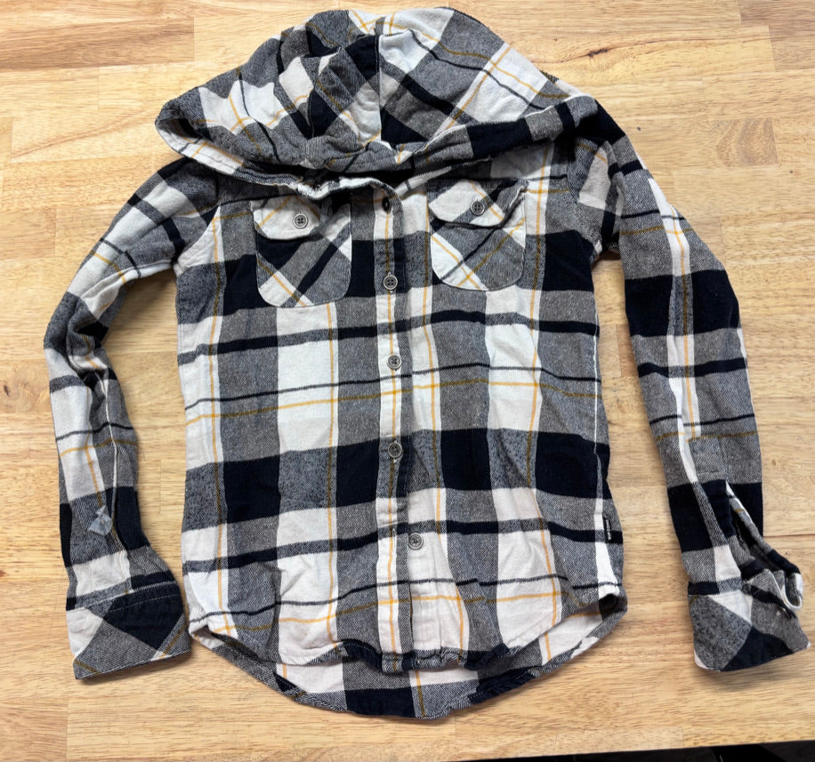 Ripzone Hooded Plaid Flannel – Small
