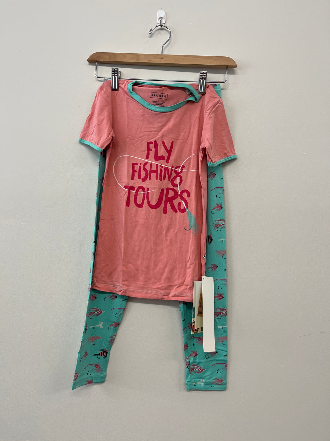 Kickee Kids 10 PJ Set - Fishing Flies NWT