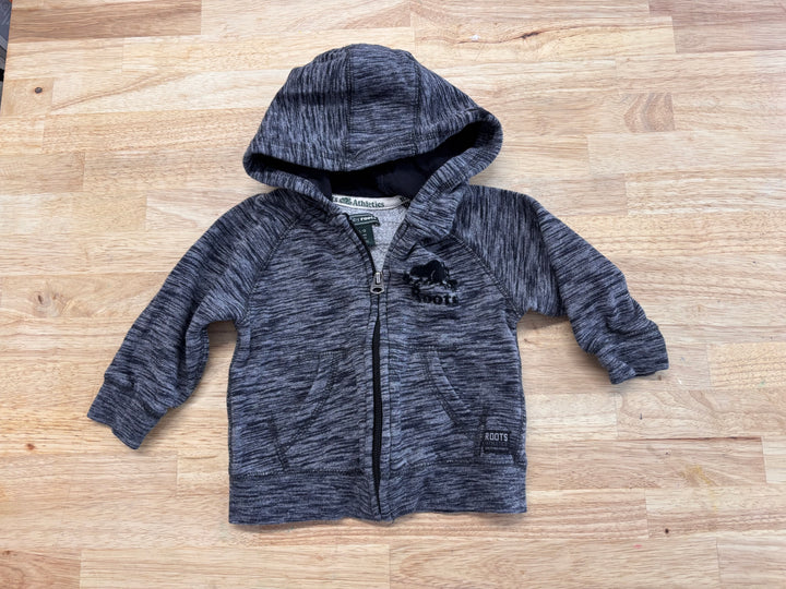 Roots 12–18M Charcoal Zip Hoodie