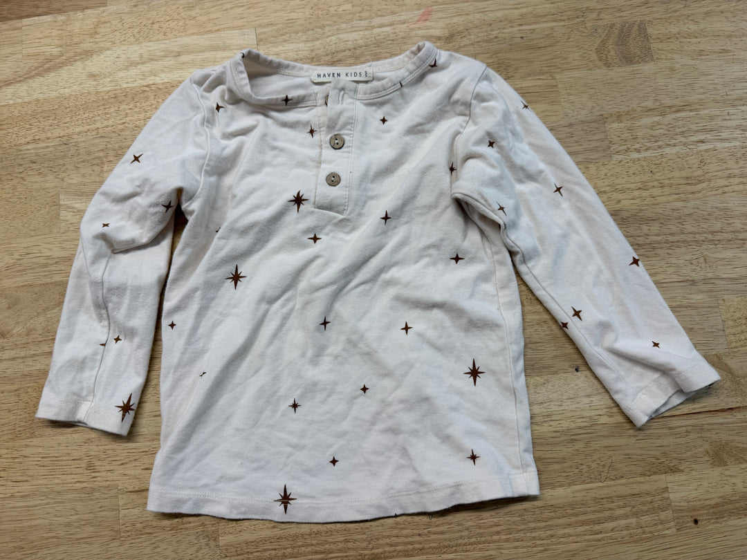 Haven Kids Cream Star Print Top – 2/3 | Play
