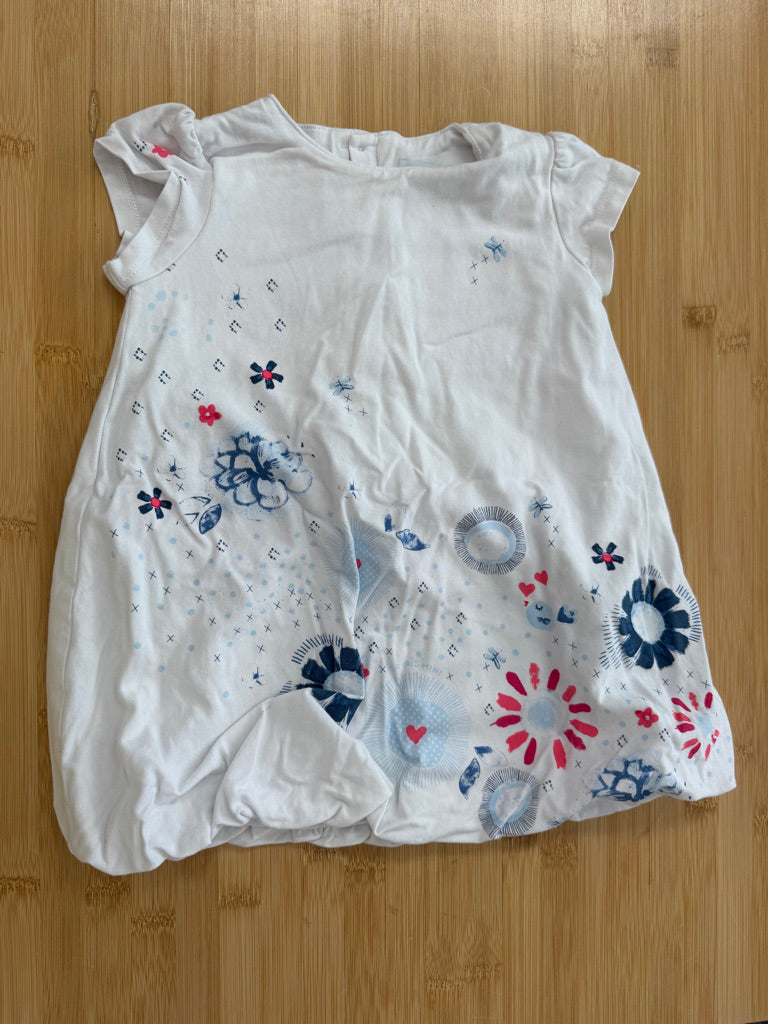 Souris Mini White Floral Tunic Dress – 24M | Play
