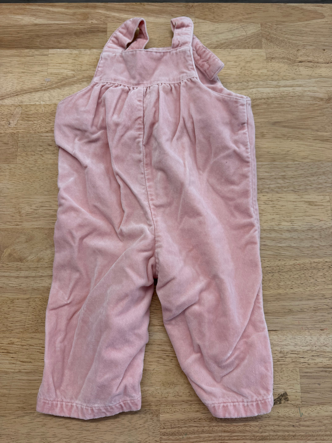 Janie and Jack Smocked Bodice Pink Overalls – 3–6M | Cotton/Rayon Buttons Excellent