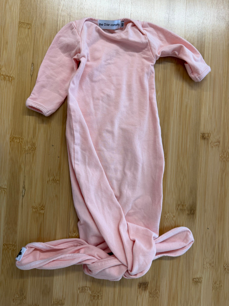 The Over Company Knotted Gown – Newborn | Peachy Pink