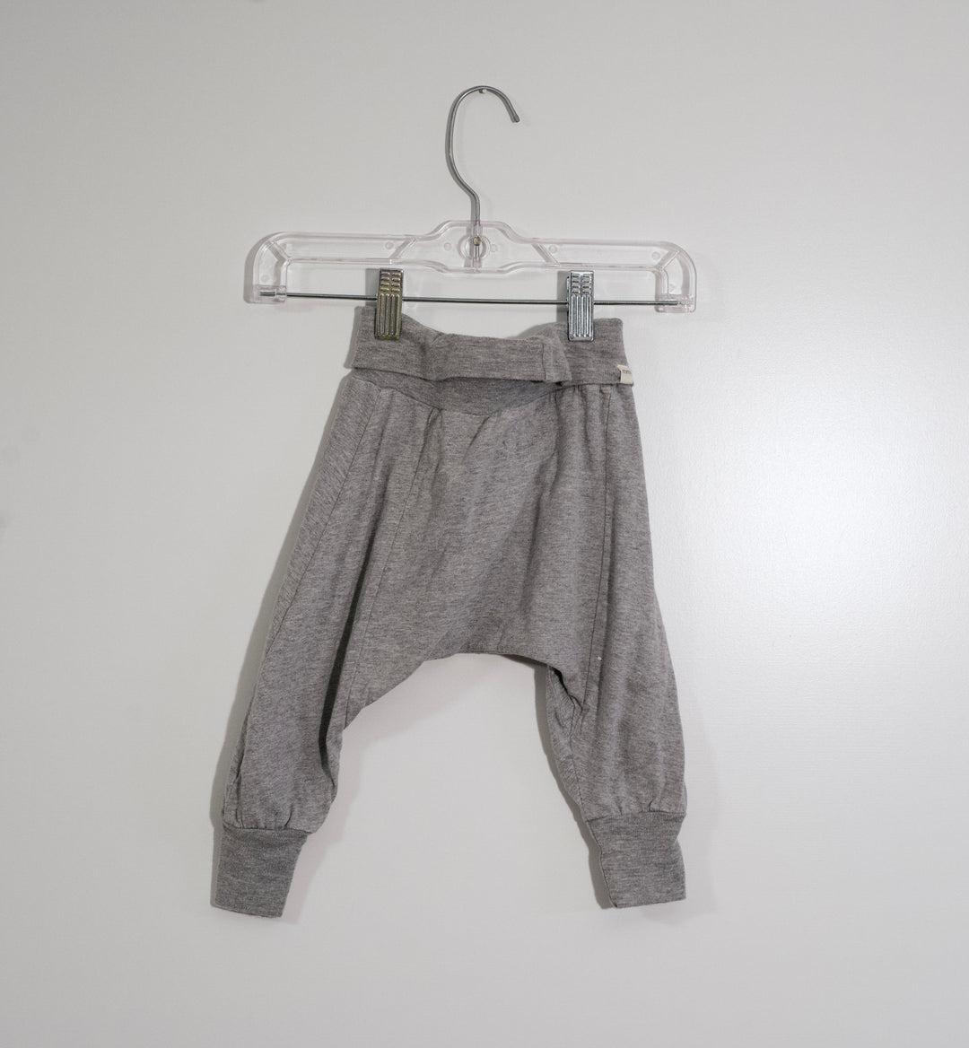 Mini Mioche Grey Harlem Pants, 6-12 Months