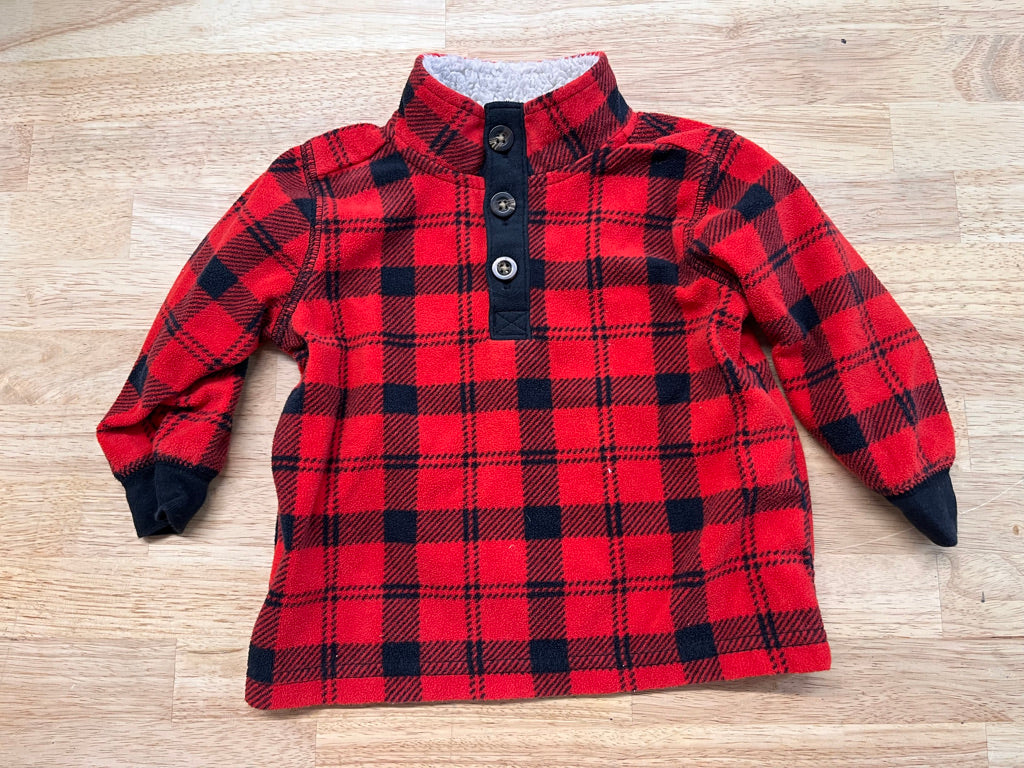 Carters 12M Fleece Collared Henley