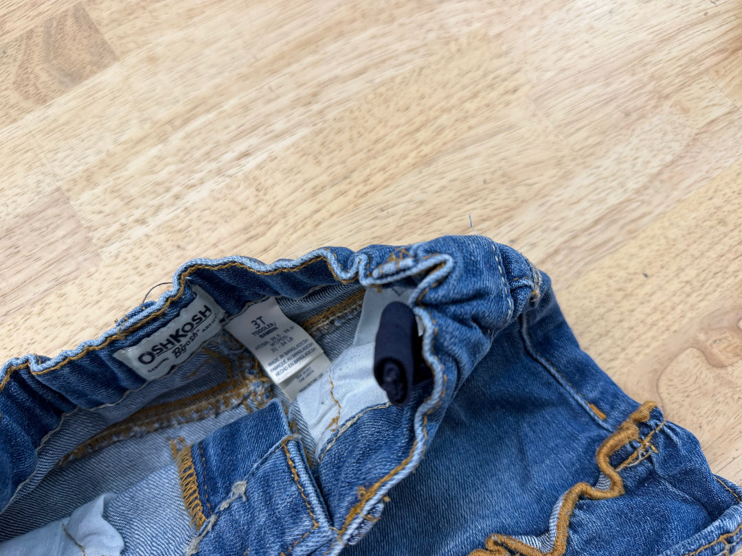 OshKosh Ruffle Denim Skirt – 3T | Elastic Waist