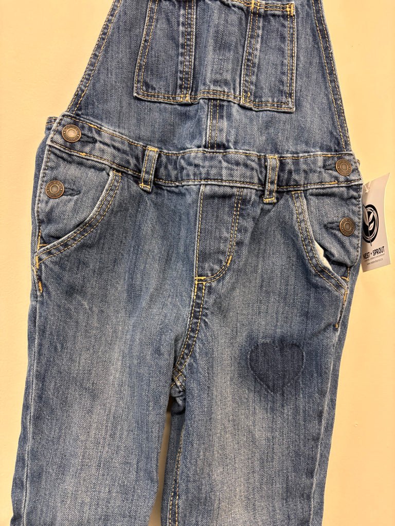 GAP Kids Heart Pocket Overalls – Medium Wash – Size 4 - Nest and Sprout - Consignment