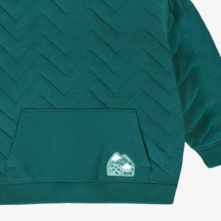 Baby/Toddler Quilted Hoodie in Green