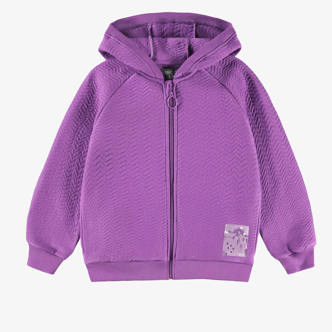 Children's Quilted Purple Hoodie