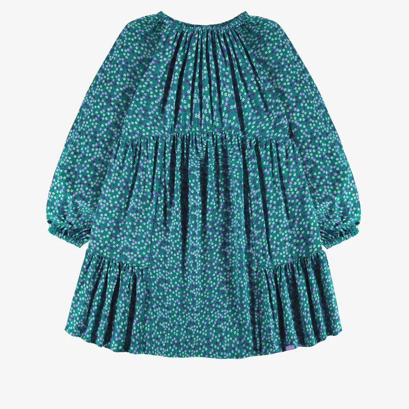 Children's Turquoise Floral Dress