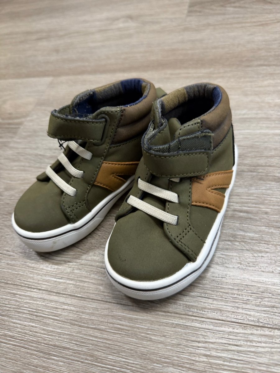 George Ankle Boot – Size 7 | Army Green Velcro - Nest and Sprout - Consignment