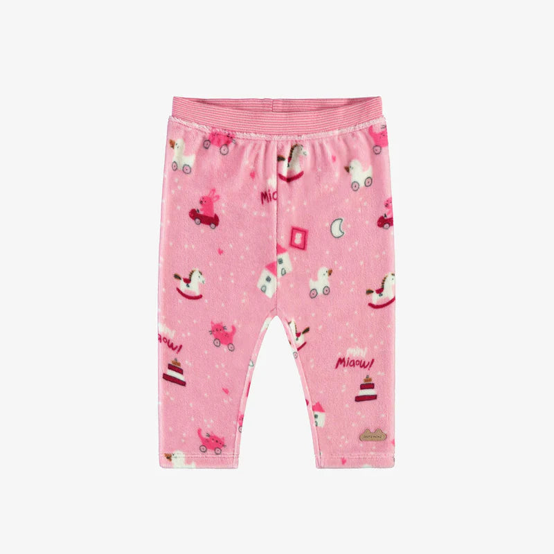 Velvet Leggings | Rose