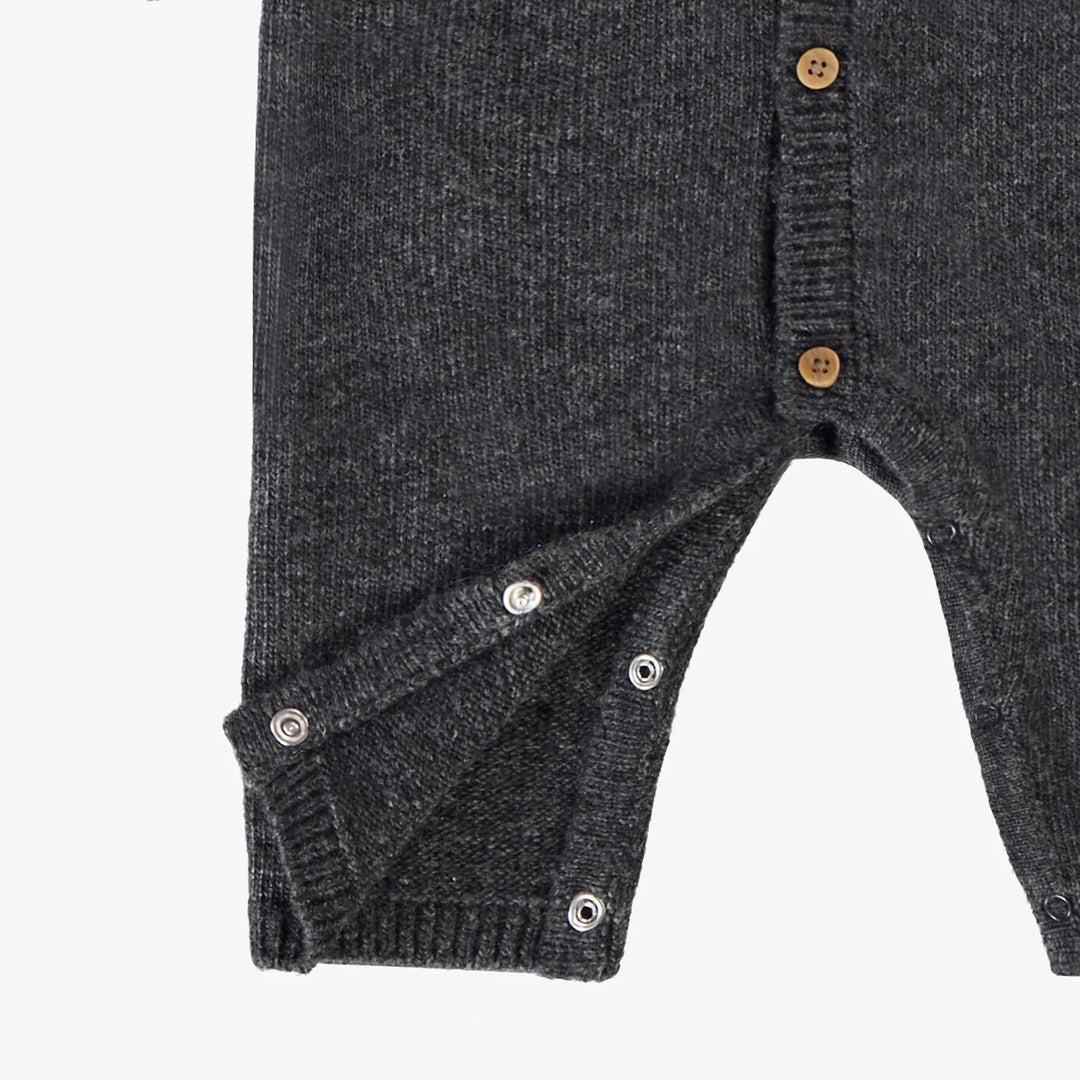 Baby Jumper with Jacquard Patterns | Grey