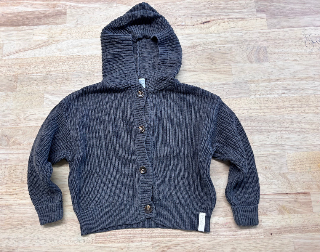 Jax & Lennon 2/3Y Forest Green Knit Hooded Cardigan