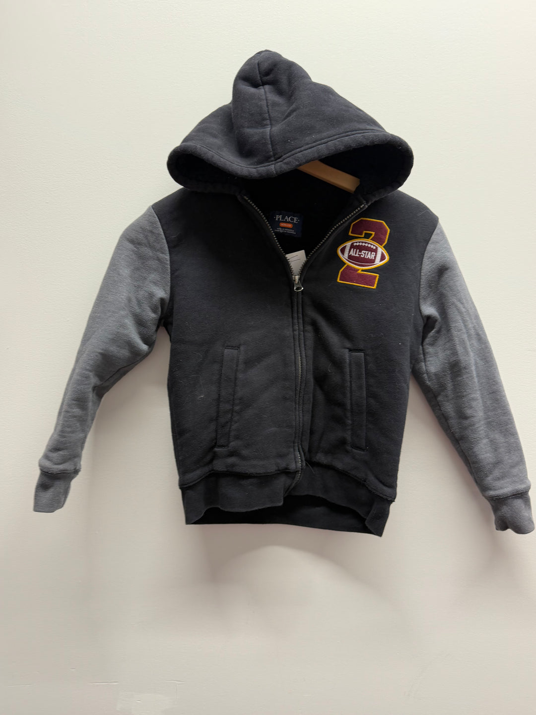 The Children's Place All Star Sherpa-Lined Sweater – 7/8 | Grey & Black