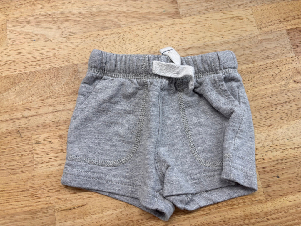Carters Shorts – Size 3M (Grey Jersey)