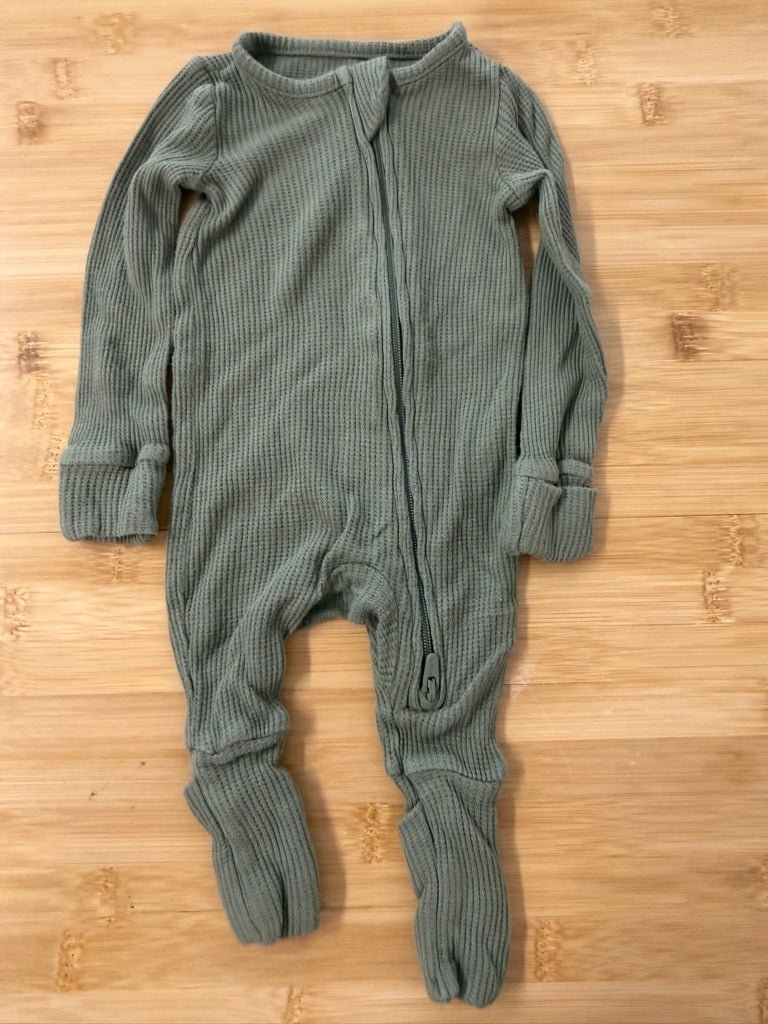Purely Soft by Carter's Waffle Sleeper – Newborn | Forest Green - Nest and Sprout-Consignment