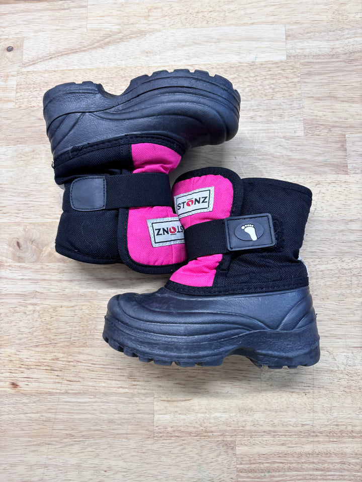 Stonz Size 7 Pink & Black Boots