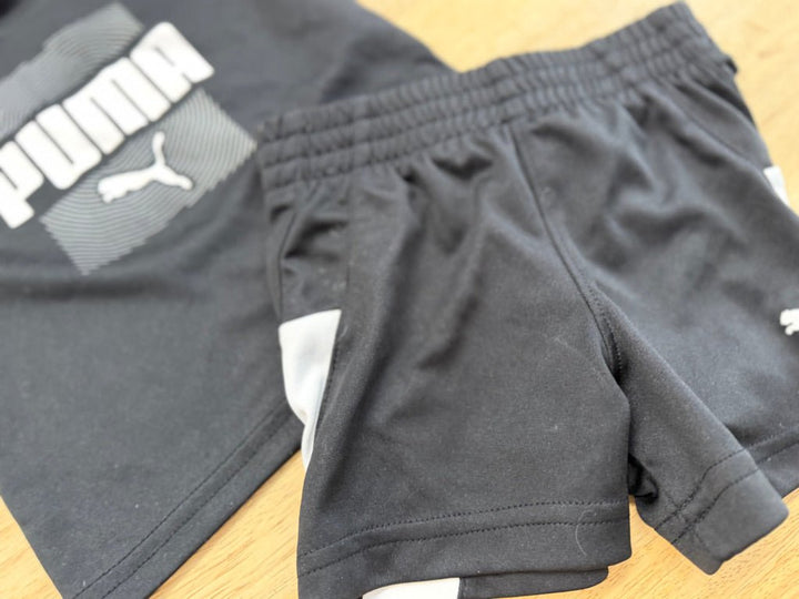 Puma Two - Piece Set – 3–6M | Black Athletic - Nest and Sprout - Consignment