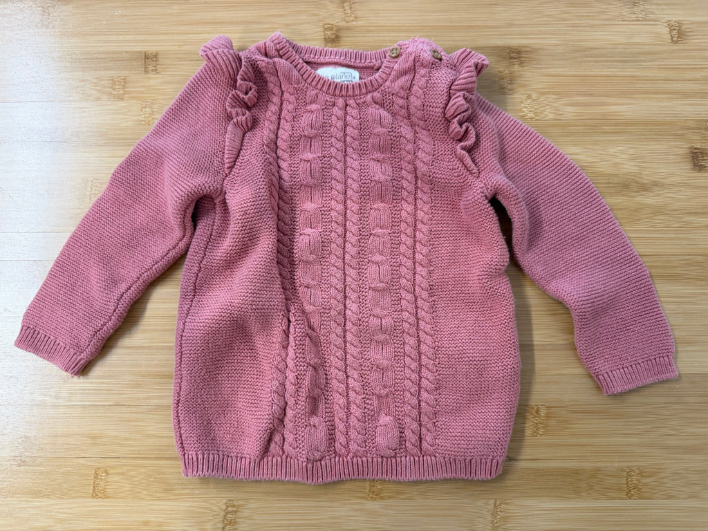 Little Planet by Carter's Cable Knit Sweater Tunic –  24m