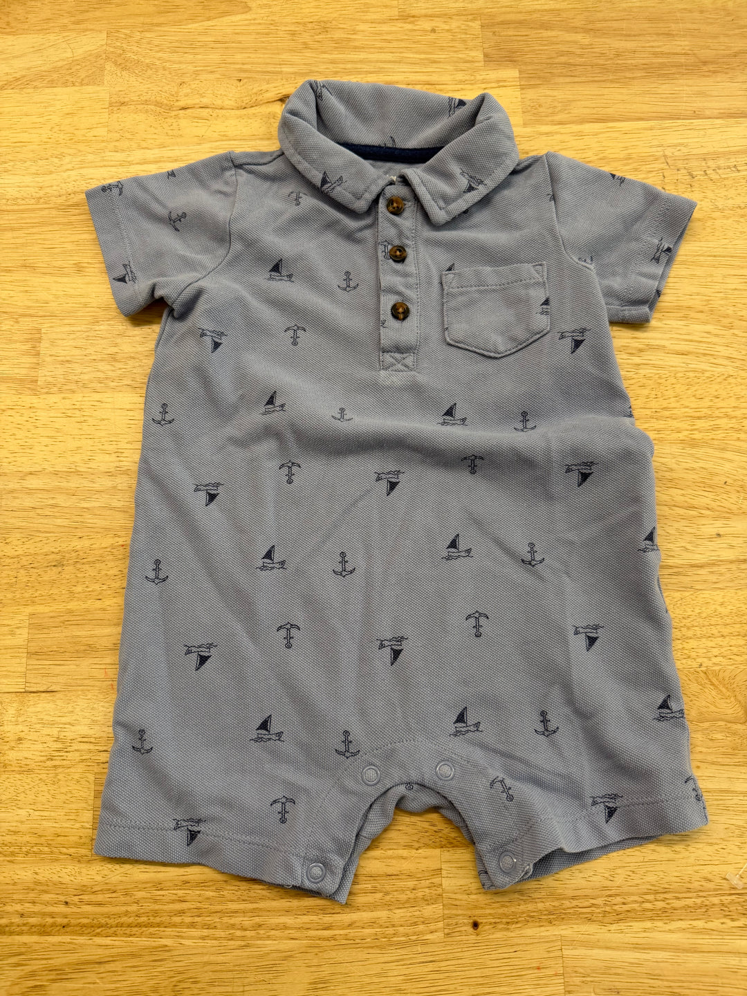 Carter's Terry Polo Romper – 18M