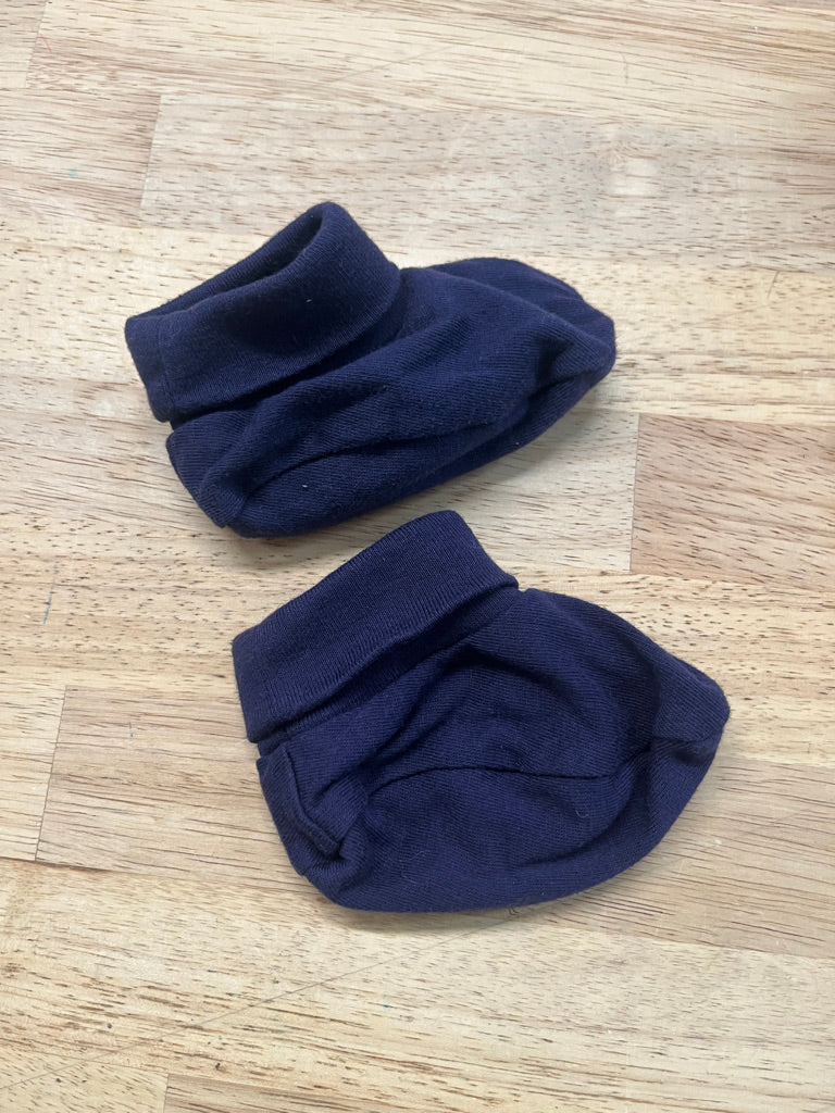 Infant Sock Shoes Navy Blue Set