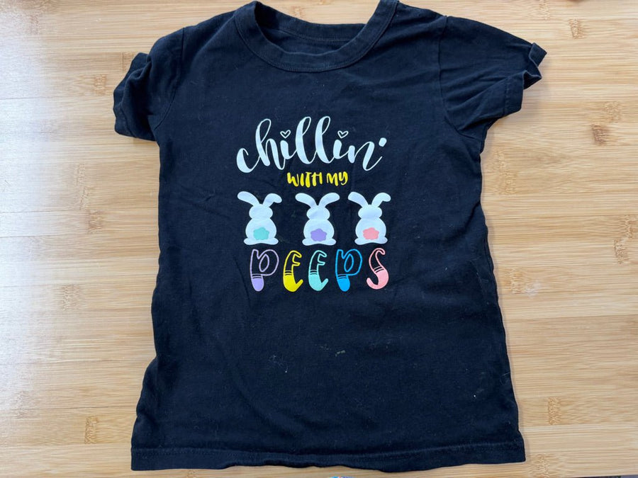 George Chilling with My Peeps T-Shirt – 6 | Easter Graphic | Holiday - Nest and Sprout-Consignment