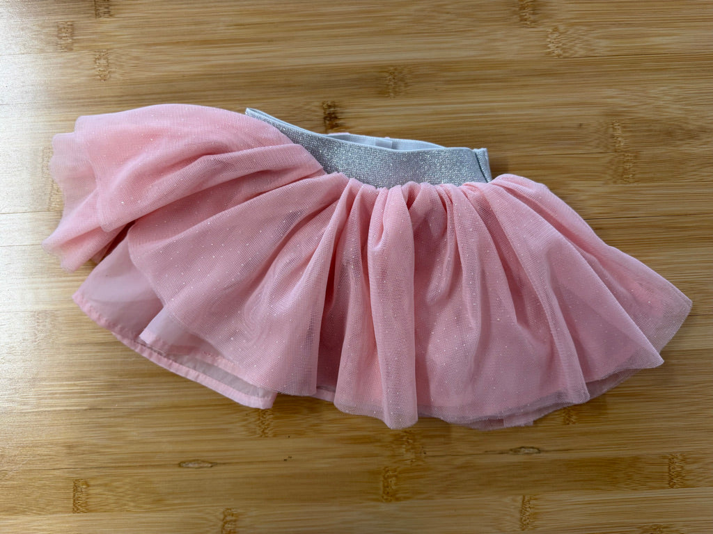 George Sparkle Tulle Skirt – 3–6M | Silver