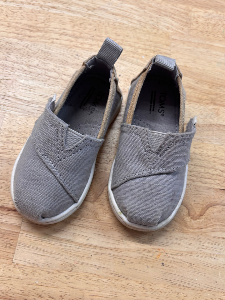 Toms Canvas Shoes Grey kSize 5