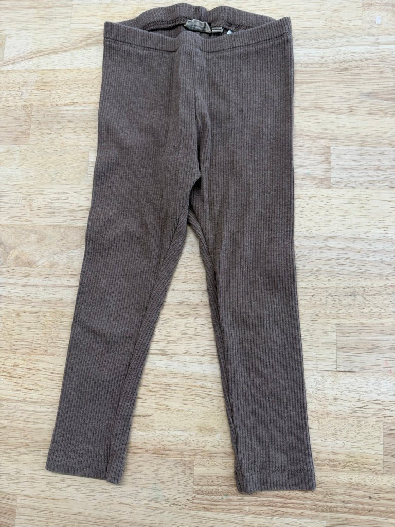 Wheat Leggings – 18M | Ribbed Brown - Nest and Sprout - Consignment