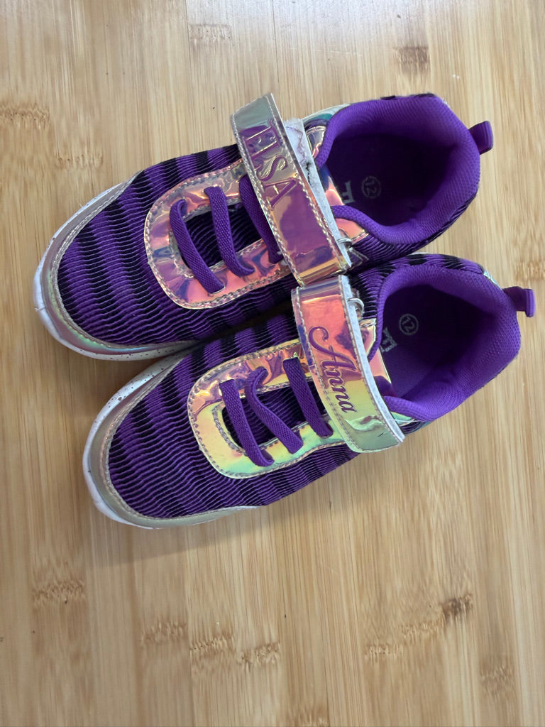 Disney Frozen Sneakers – 12 | Purple Anna & Elsa