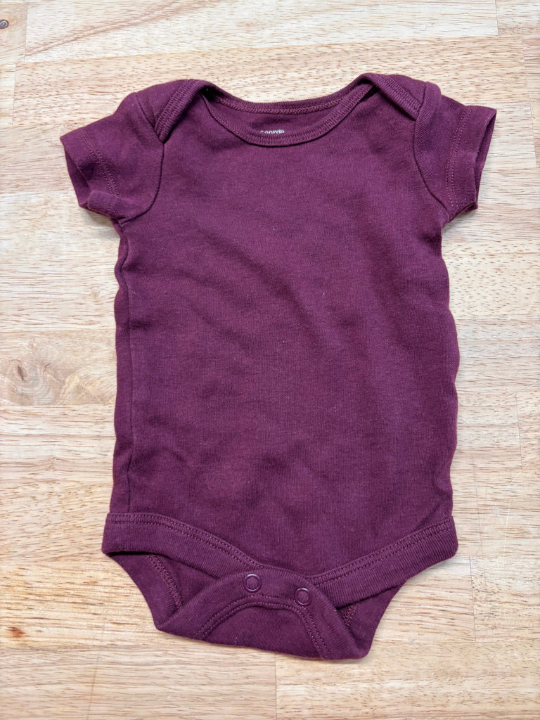 George Bodysuit – Size NB Burgundy