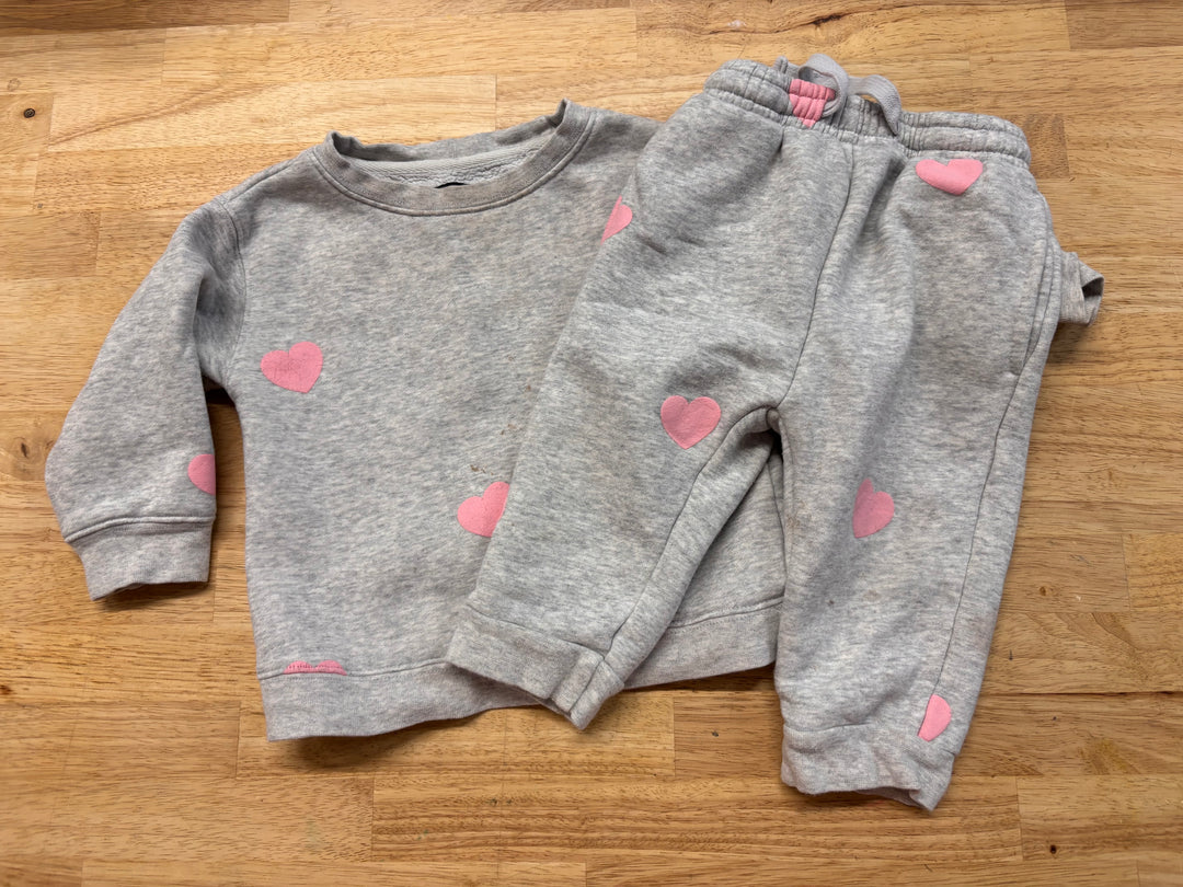 Little Babes Grey Two-Piece Set 12-18M imperfect